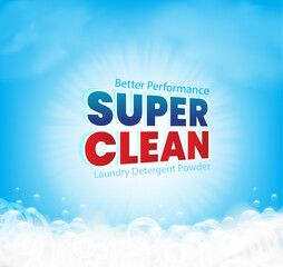 Detergent powder packet design
