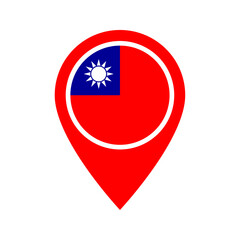 Taiwan flag location icon