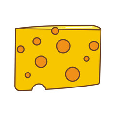 Cheese Icon Illustration