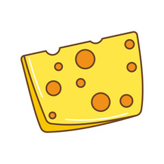 Cheese Icon Illustration