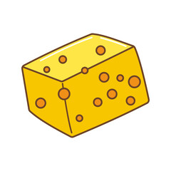 Cheese Icon Illustration