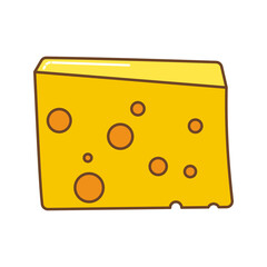 Cheese Icon Illustration