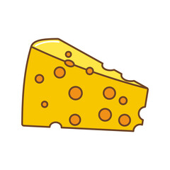 Cheese Icon Illustration
