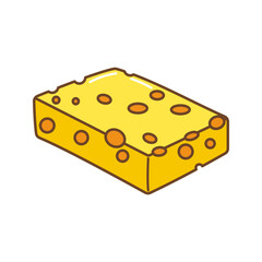 Cheese Icon Illustration