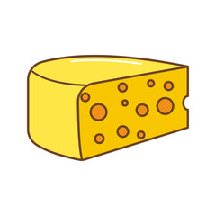 Cheese Icon Illustration