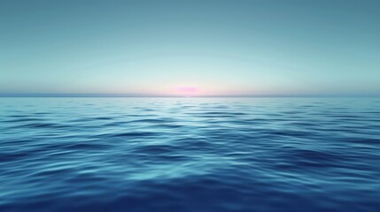 Serene Sunset Over the Ocean
