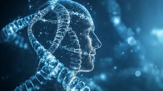 longevity healthcare background, concept: forever young, copy and text space, 16:9