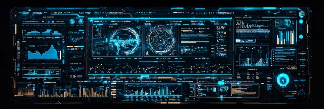 In terms of technology, this interface is advanced with a blue HUD