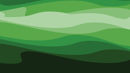 Green paper cut abstract background for backdrop or presentation