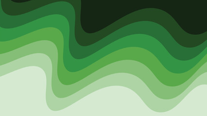 Green paper cut abstract background for backdrop or presentation