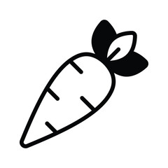 A fresh carrot, representing the fruits of a garden harvest