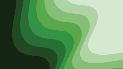 Green paper cut abstract background for backdrop or presentation