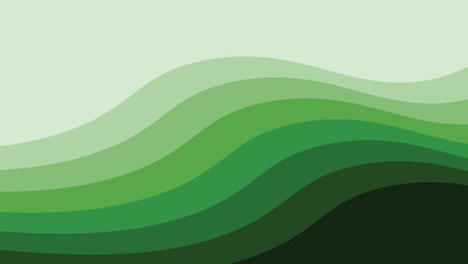 Green paper cut abstract background for backdrop or presentation