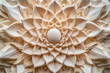 Intricate natural floral pattern with concentric layers of petals