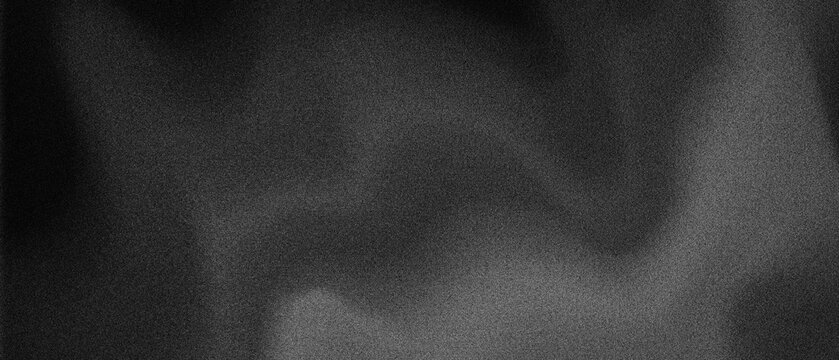 Grainy noise texture with a monochrome marble wave effect, flowing abstractly in black and white, designed for wide website banners, headers, and vintage poster graphics.