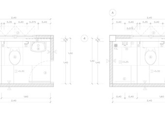 Floor plan designed building on the drawing.
