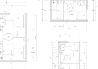 Floor plan designed building on the drawing.