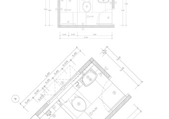 Floor plan designed building on the drawing.
