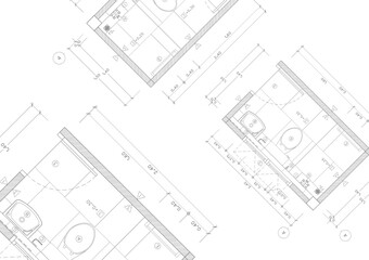 Floor plan designed building on the drawing.