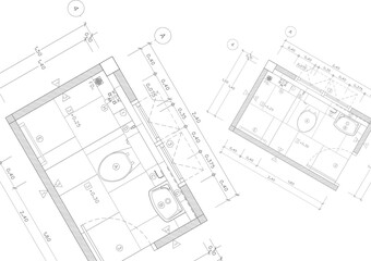Floor plan designed building on the drawing.