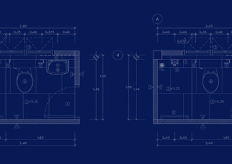 Floor plan designed building on the drawing.