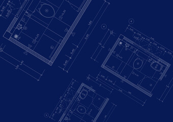 Floor plan designed building on the drawing.