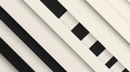 Obraz premium Abstract Geometric Design in Black and White