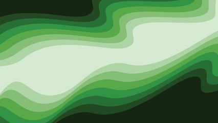 Green paper cut abstract background for backdrop or presentation