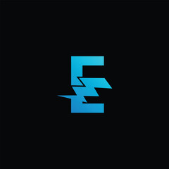 Energy Electric Power Symbol With Letter E