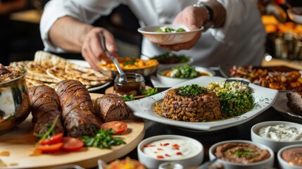 Obraz premium Delicious Middle Eastern Cuisine