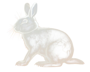 Obraz premium PNG Rabbit animal mammal rodent.