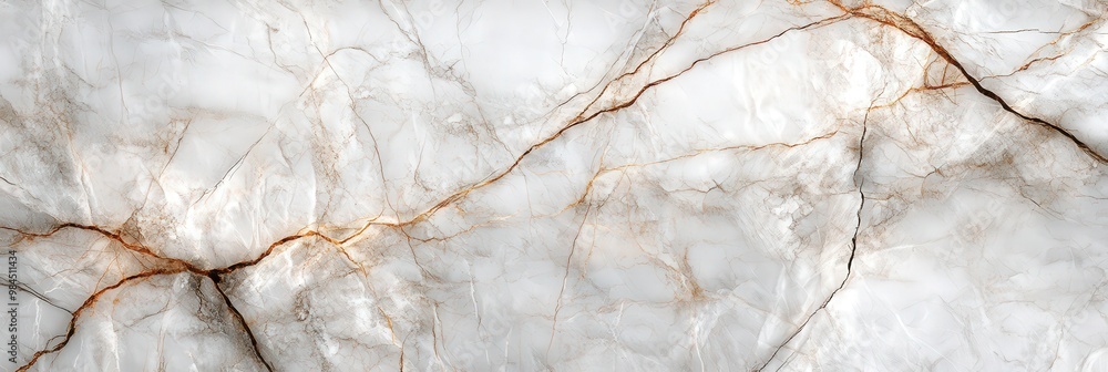 Poster Elegant Marble Texture with Intricate Veins and Patterns