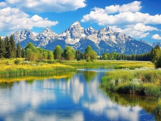 lake in the mountains
