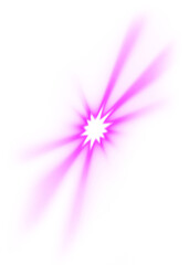 Obraz premium Sunburst png pink light effect sticker, transparent background