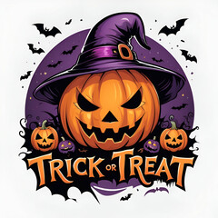 A Halloween sign that says Halloween or treat on it