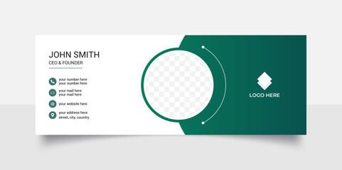 Creative business email signature template.