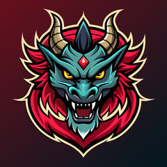 Dragon Mascot e sport emblem