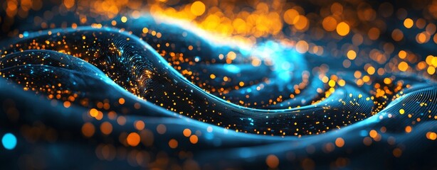 Zodiac in cyberspace, constellations glowing in the night sky, virtual sky interface