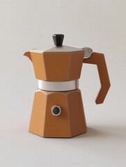 Brown Moka Pot Coffee Maker Espresso Machine