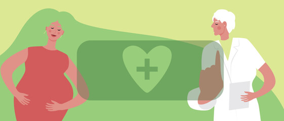 African Woman and Signal for Help with Hand, Flat Vector Stock Illustration for Victims of Domestic Violence