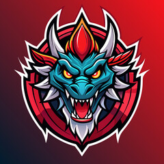 Dragon Mascot e sport emblem