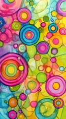 Alcohol Painting and Colored Ink, Abstract, Texture, Pattern Background, Wallpaper, Cover and Screen of Smartphone, PC, Laptop, 9:16 and 16:9 Format