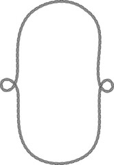 Vertical rectangle Chain frame corner.