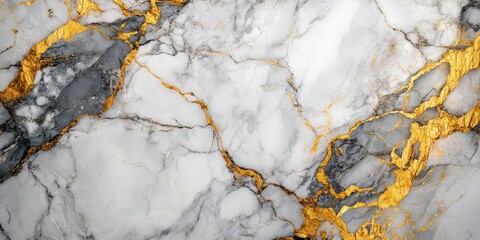 Elegant Gold and White Marble Texture Background