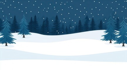 Holiday banners decorating a winter wonderland backdrop, adding a festive touch to the scene