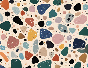 Colorful Classic Terrazzo Texturae background
