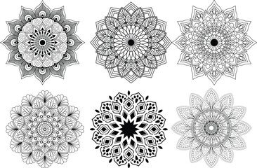 Abstract mandala art background. Seamless vector mandala pattern design for background. 