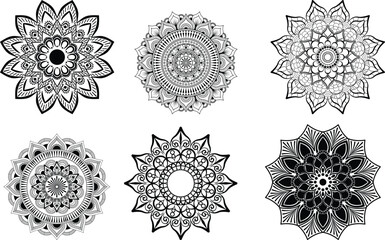 Abstract mandala art background. Seamless vector mandala pattern design for background. 