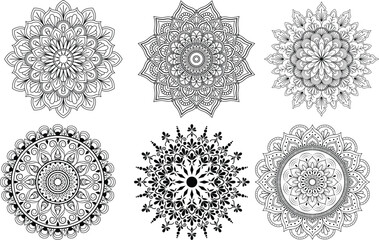 Abstract mandala art background. Seamless vector mandala pattern design for background. 