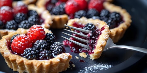 Delicious Raspberry and Blackberry Tarts